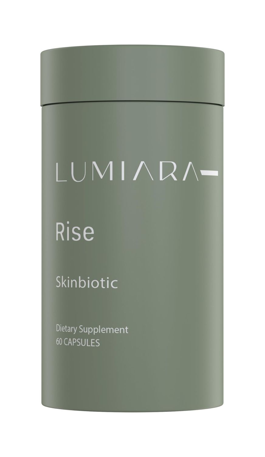 Lumiara Rise Skinbiotic - Beauty Boosting, Gut Healthy Skin Supplement for Women of All Ages &amp; Skin Types - Chemical Free, Cruelty Free, Plant Based Collagen Booster - Made in The USA - 60 Capsules