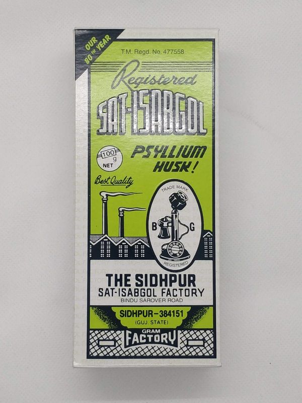 Pack of 1 - Telephone Brand Sat-Isabgol (Psyllium Husk) (100 Grams Each)