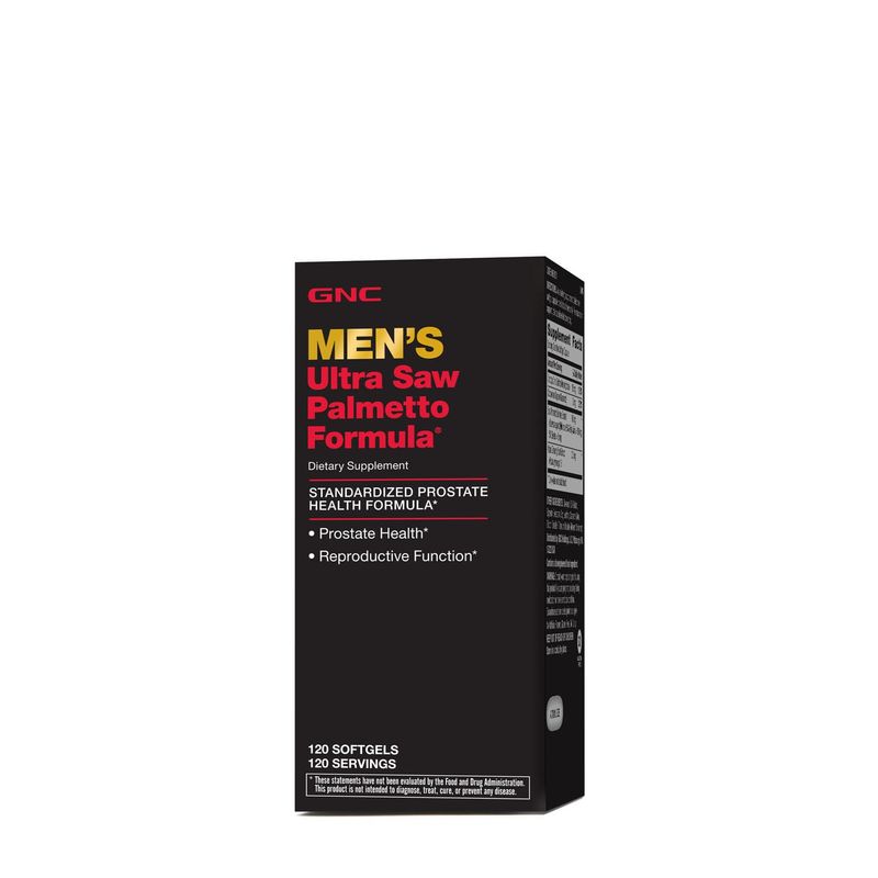 GNC Men's Ultra Saw Palmetto Formula, 120 Softgels, Supports Normal Prostate Function