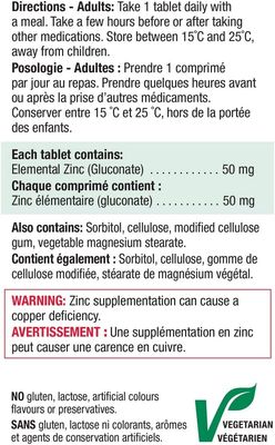Jamieson Laboratories Zinc 50 Mg