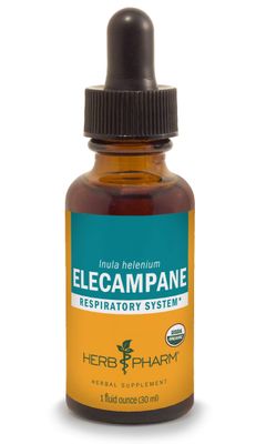 Herb Pharm Certified Organic Elecampane Liquid Extract for Respiratory System Support - 1 Ounce (DELECA01)