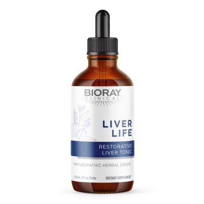BIORAY Clinical Liver Life - 4 fl oz - Strengthens Liver Structure &amp; Function - Non-GMO, Vegetarian, Gluten Free