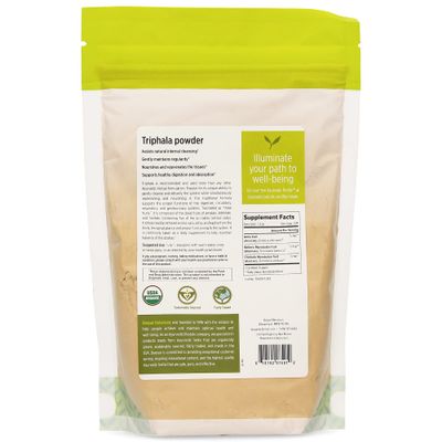 Banyan Botanicals Triphala Powder - Organic Formula of Amla, Haritaki & Bibhitaki - for Daily Detoxifying, Cleansing & Rejuvenation* - Maintains Regularity* - 1lb. - Non-GMO Sustainably Sourced