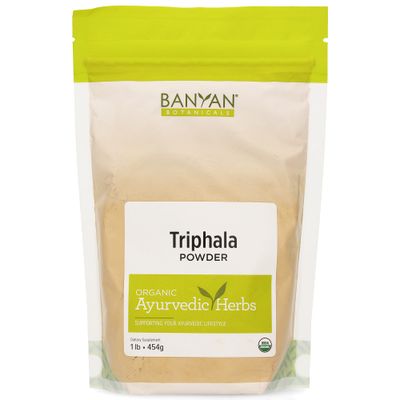 Banyan Botanicals Triphala Powder - Organic Formula of Amla, Haritaki &amp; Bibhitaki - for Daily Detoxifying, Cleansing &amp; Rejuvenation* - Maintains Regularity* - 1lb. - Non-GMO Sustainably Sourced