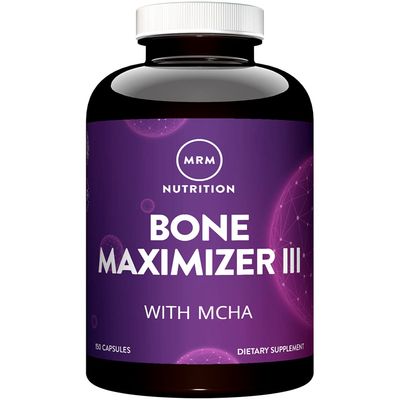 MRM Nutrition Bone Maximizer III | with MCHA + Vitamin D3 + Vitamin K2 | Bone Health | High Potency | Key Vitamins and Minerals for Bones | 50 Servings