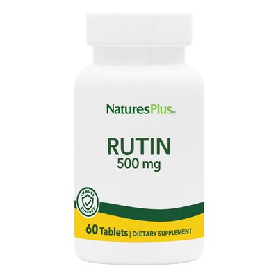 NaturesPlus Rutin 500 mg - 60 Vegetarian Tablets - Vascular &amp; Blood Health Bioflavonoid Supplement - Supports Healthy Capillaries - Antioxidant - Gluten-Free - 60 Servings