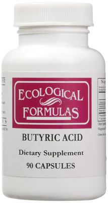 Ecological Formulas Calcium Magnesium Butyrate (Btyric Acid), Supports Gut Health. 1-Pack, Cream, 90 Capsules