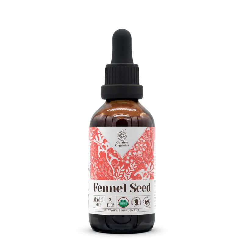 Fennel Seed USDA Organic Alcohol-Free Extract | Dietary Supplement, High-Potency Tincture | Natural Certified Organic Fennel (Foeniculum vulgare) Dried Seed 2oz