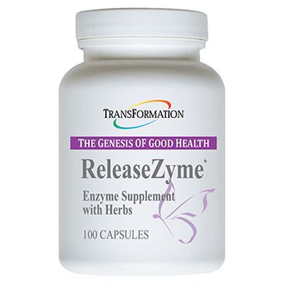 Transformation Enzymes ReleaseZyme Blend Supplement with Natural Herbs, #1 Practitioner Physician Recommended, Balanced Digestive Support, 100 Cap