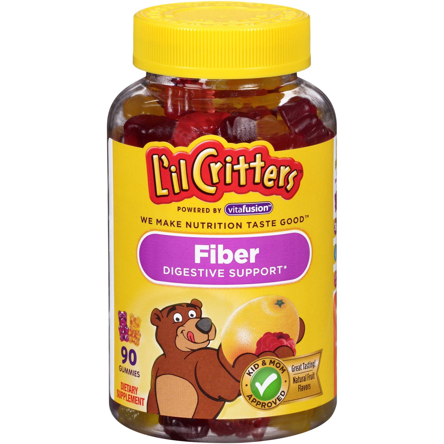 L&#39;il Critters Fiber Gummy Bears, 90 Count