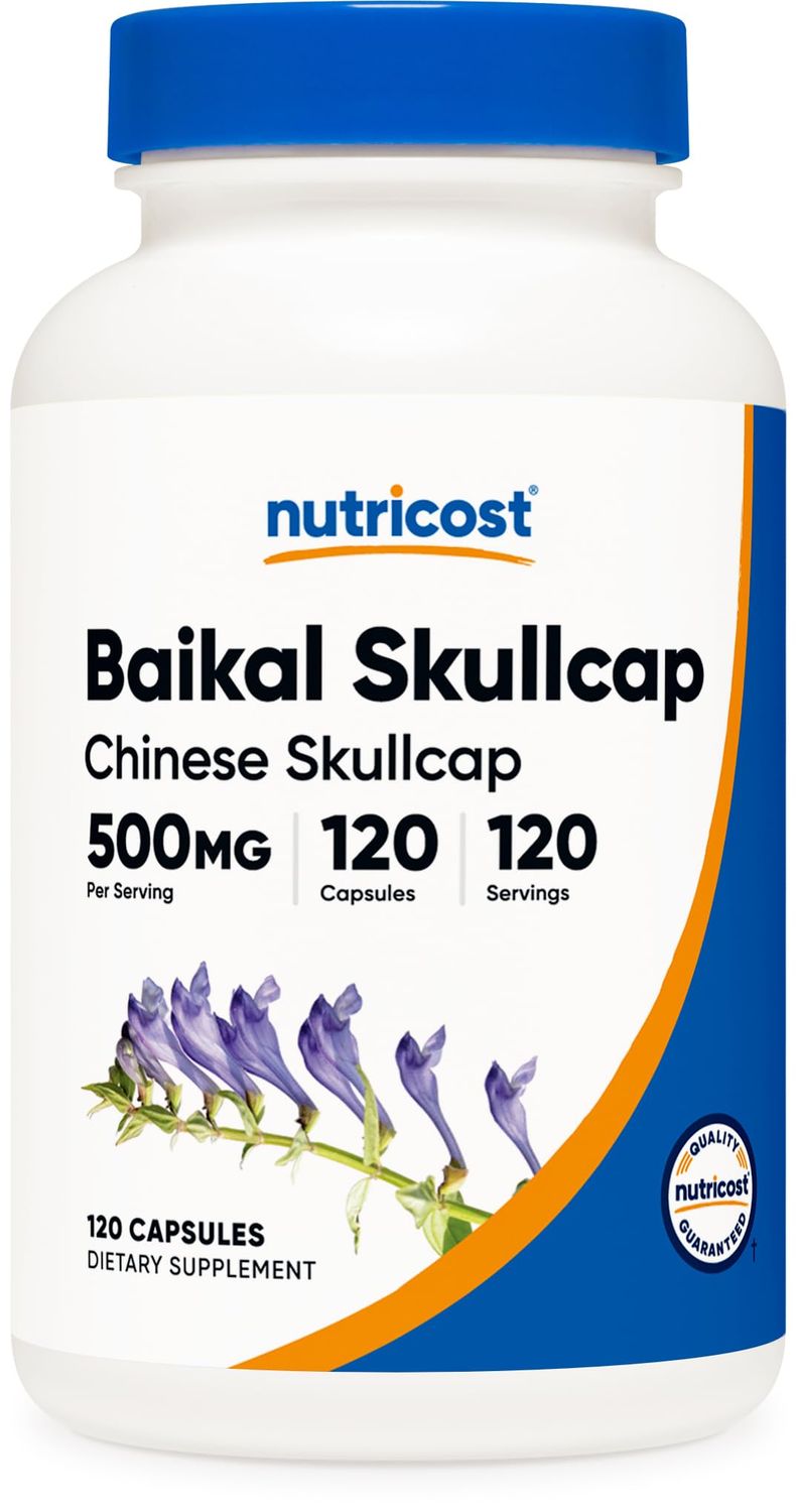 Nutricost Baikal Skullcap 500mg, 120 Vegetarian Capsules - Non-GMO, Gluten Free