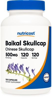 Nutricost Baikal Skullcap 500mg, 120 Vegetarian Capsules - Non-GMO, Gluten Free