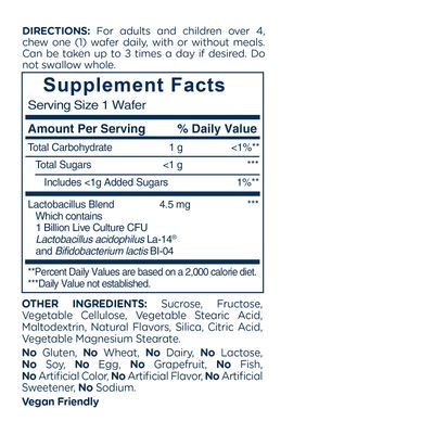 AMERICAN HEALTH Daily Chewable Tablet Acidophilus, 1 Billion Live Cultures, Beneficial Bacteria for The Digestive &amp; Immune Systems, Strawberry, 60 Count
