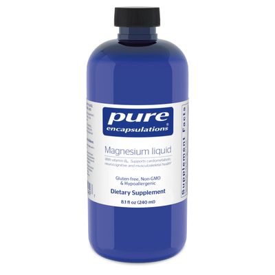 Pure Encapsulations Magnesium Liquid | Hypoallergenic Combination to Support Musculoskeletal and Cardiometabolic Health | 8.1 fl. oz.