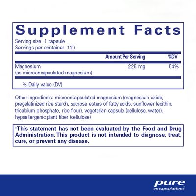 Pure Encapsulations UltraMag Magnesium - Superior Absorption - Bone & Muscle Support* - Essential Minerals Supplement - Vegan & Non-GMO - 120 Capsules
