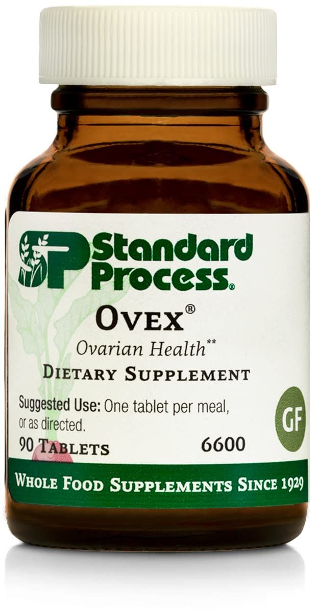 Standard Process Ovex - Whole Food Women&#39;s Health Supplement with Calcium Lactate, Magnesium Citrate, and Vitamin C - Gluten Free - 90 Tablets