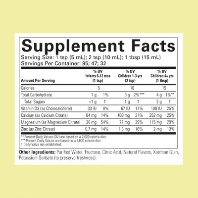 ChildLife Essentials Liquid Calcium Supplement for Kids - Baby Calcium with Magnesium, Zinc, and Vitamin D3 - Orange Flavor, 16 fl oz (3 Pack)