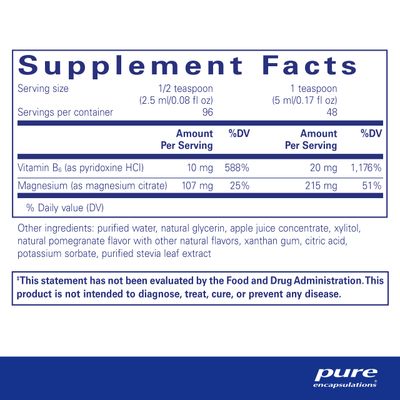 Pure Encapsulations Magnesium Liquid | Hypoallergenic Combination to Support Musculoskeletal and Cardiometabolic Health | 8.1 fl. oz.