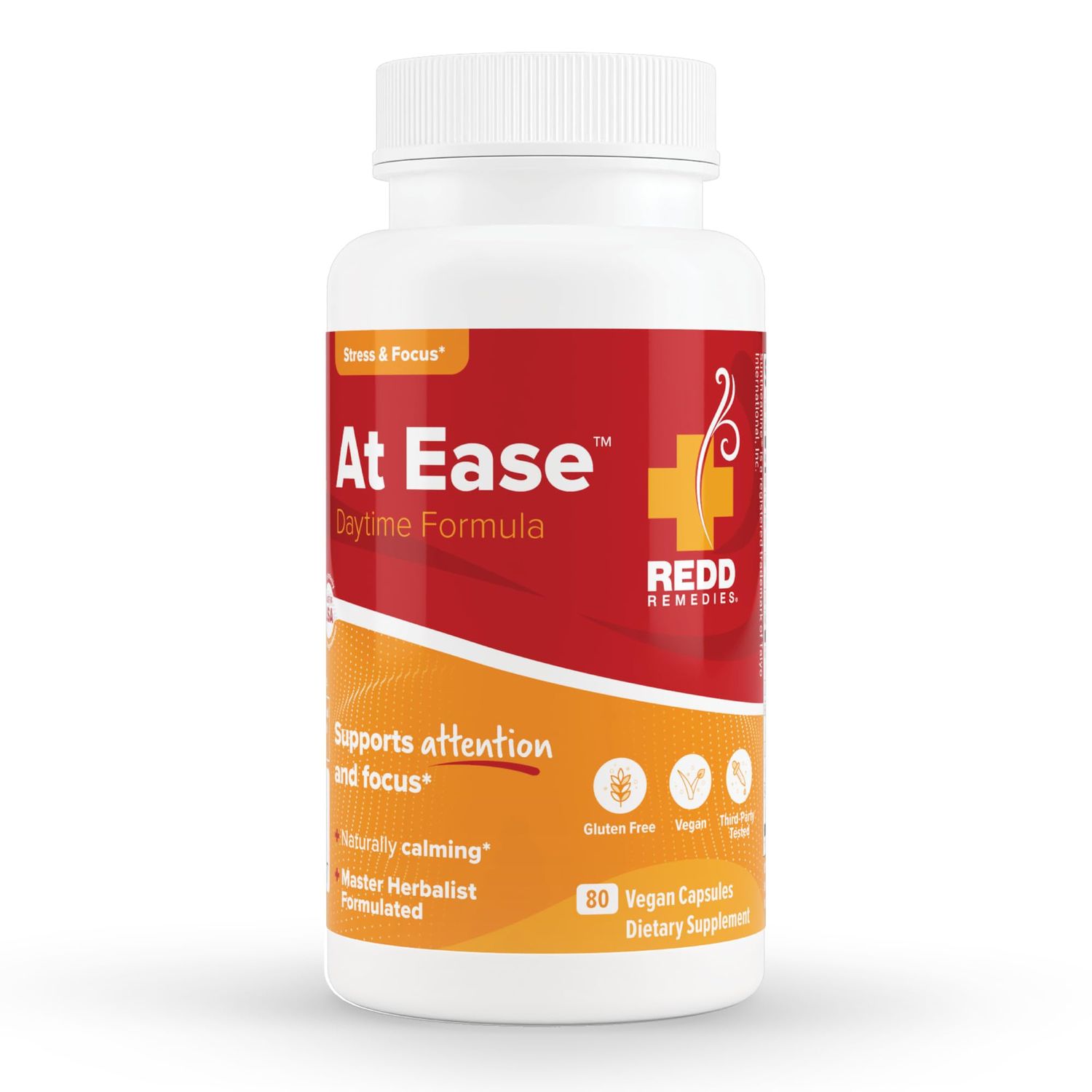 Redd Remedies, at Ease, Supports Relaxation and Stress Resistance[a], 80