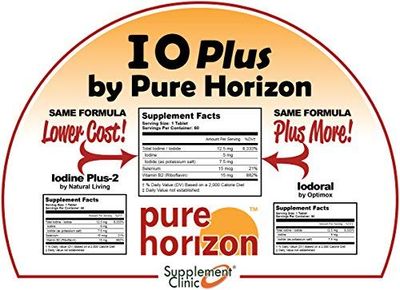 Pure Horizon IOPlus Niacin-Free Iodine Supplement - 3 Bottles