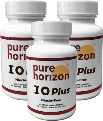 Pure Horizon IOPlus Niacin-Free Iodine Supplement - 3 Bottles