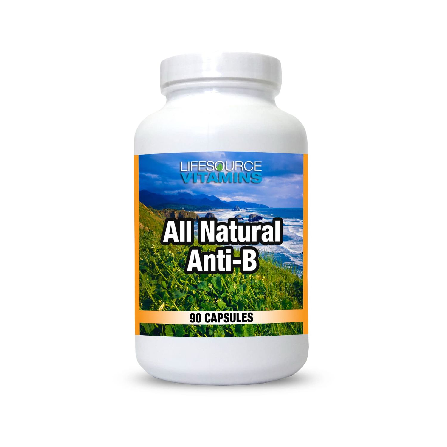 LifeSource Vitamins All Natural Anti-B for Immune Support, 14 All Natural Ingredient with Echinacea &amp; Garlic Extract, 90 Immune Defense Capsules.