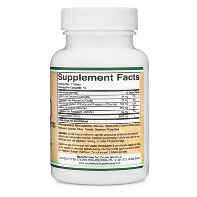 DHM1000 Dihydromyricetin (DHM) Tablets - Most Powerful DHM Supplement on The Market - 1,000mg (30 Count) Enhanced with Electrolytes for Hydration and Liver Support by Double Wood