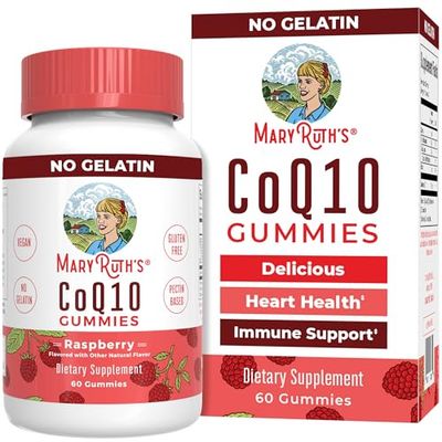 MaryRuth Organics CoQ10 | 1 Month Supply | CoQ10 Gummies | CoQ10 Supplements for Adults| Gummy Supplements for Heart Health &amp; Cellular Energy | Vegan | Non-GMO | Gluten Free | 60 Count