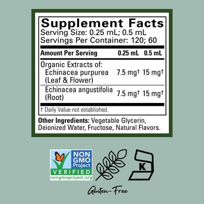 CHILDLIFE ESSENTIALS Echinacea for Kids - Kids Echinacea Drops, Liquid Echinacea Tincture, Alcohol Free Echinacea Liquid Supplement for Babies, Toddlers, Children - Natural Orange, 1 Fl Oz (Pack of 1)