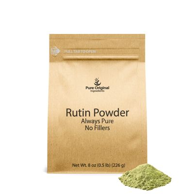 PURE ORIGINAL INGREDIENTS Rutin Powder (8 oz) Always Pure, No Additives Or Fillers, Lab Verified