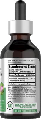 Horbach Milk Thistle Extract Liquid | 2 fl oz | Alcohol Free | Vegetarian, Non-GMO &amp; Gluten Free Supplement