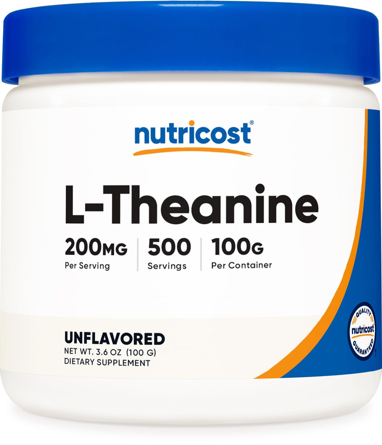 Nutricost L-Theanine Powder 100 Grams - Gluten Free &amp; Non-GMO