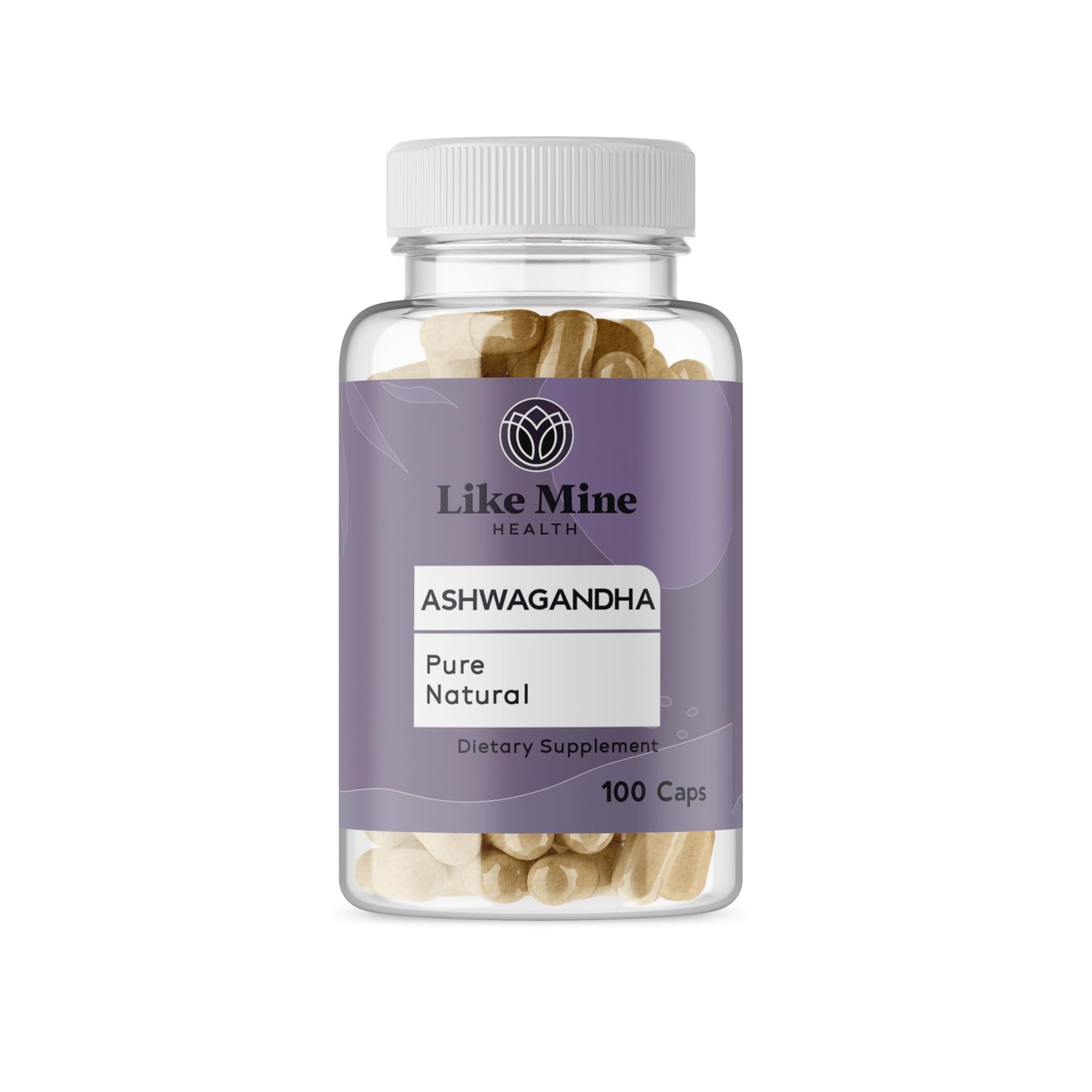 Like Mine Ashwagandha (100 Capsules), No Fillers, Pure &amp; Natural, Herbal Supplement for Women