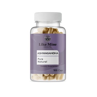 Like Mine Ashwagandha (100 Capsules), No Fillers, Pure &amp; Natural, Herbal Supplement for Women
