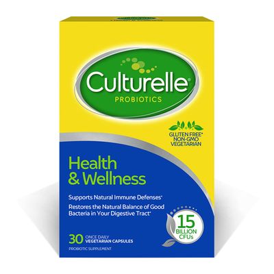 Culturelle Health &amp; Wellness Daily Probiotic for Women &amp; Men - 30 Count - 15 Billion CFUs &amp; A Proven-Effective Probiotic Strain Support your Immune System- Gluten Free, Soy Free, Non-GMO