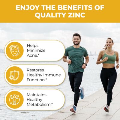 Sandhu Herbals Zinc 30mg Supplement for Men & Women| High Absorption Zinc Monomethionine Complex 120 Capsules| Zinc Supplements for Immune, Acne & Antioxidant Support| Vegetarian, Made in The USA