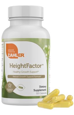 Zahler - Height Factor Healthy Growth Support Vitamin &amp; Mineral Capsules (120 Count) - Kosher Height &amp; Growth Supplement for Kids, Teens &amp; Young Adults - Grow Taller Growth Hormone Support Nutrients