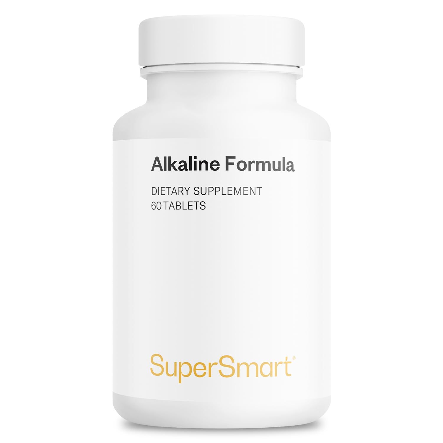 Supersmart - Alkaline Formula Supplement (Advanced Formula) - with Potassium Phosphate, Calcium &amp; Magnesium Citrate - pH Balance | Non-GMO &amp; Gluten Free - 60 Tablets