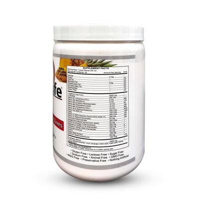 Cardio for Life L-Arginine Powder 16oz - Pina Colada - Natural Nitric Oxide Supplement for Cardiovascular Health - Increase Energy