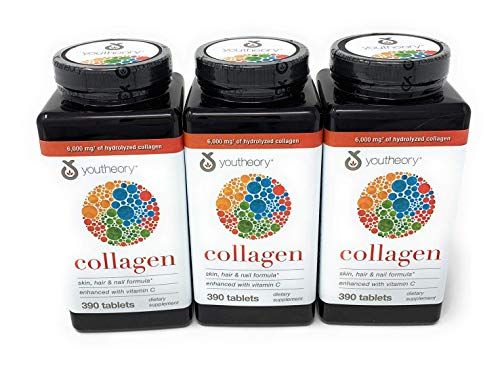 Youtheory Collagen Advanced Formula Tablets - 390 ct (3 Pack for Total of 1170 Tablets)