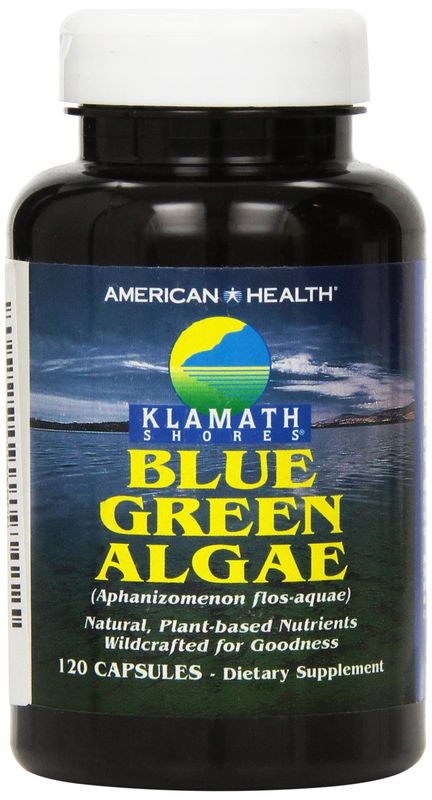 American Health Klamath Shores Blue Green Algae - 120 Capsules - Fresh Water Phytonutrient-Rich Algae Superfood Supplement - 120 Total Servings