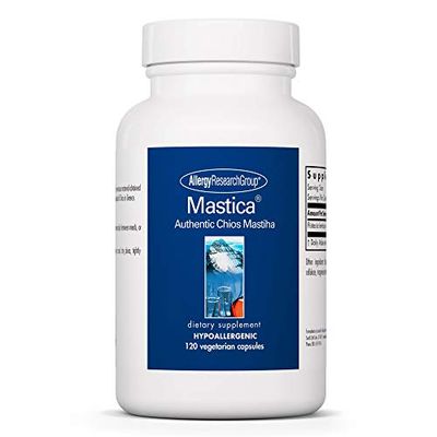 Allergy Research Group Mastic Gum Supplement - Authentic Chios Matisha, GI Health, Hypoallergenic, Vegetarian Capsules - 120 Count