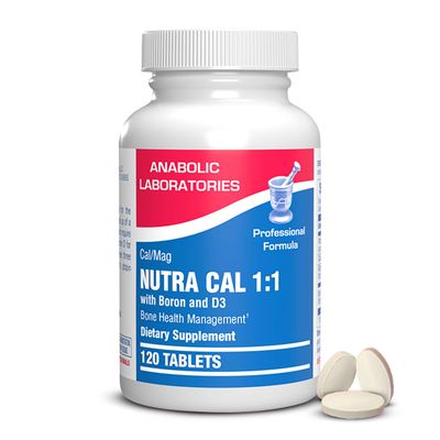 Calcium Magnesium D3 Bone Supplement for Women - Clinical Bone Strength Supplement with Magnesium Calcium Vitamin D3 &amp; Boron Complex for Bone Maintenance - 120 Count Nutra Cal 1:1