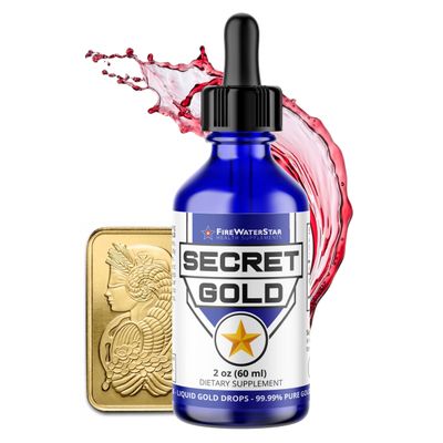 FWS Colloidal Gold - Liquid Gold Drops - 99.99% Pure Swiss Gold - 100 ppm - Ruby Red - Real 24K Gold - Gold Water - Ascension Aid - Brain Boost - Enhance Awareness, Clarity, Dreams, and Intuition