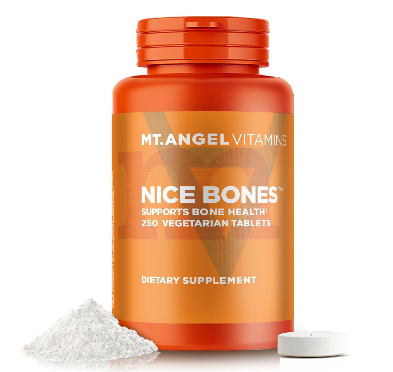 Mt. Angel Vitamins - Nice Bones, Supports Bone Health (250 Vegetarian Tablets)