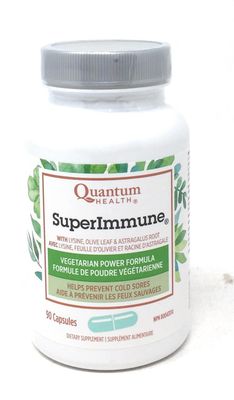 Quantum Health Super Immune+ Power Formula Dietary Supplement, 90 Vegetarian Capsules