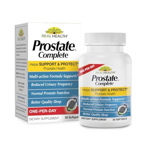 Real Health Prostate Complete - Prostate Supplements for Men, Prostate Health, Prostate Relief, Saw Palmetto for Men, One-per-Day Prostate Formula - 30 Count