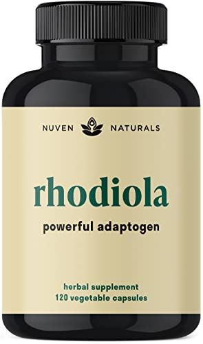 Rhodiola Rosea 600 mg - 120 Vegan Capsules - Ultra Potent Rhodiola Supplement for Natural Stress Support and Mood Boost - Rhodiola Rosea Extract (3% Salidroside &amp; 1% Rosavins) - Powerful Adaptogen