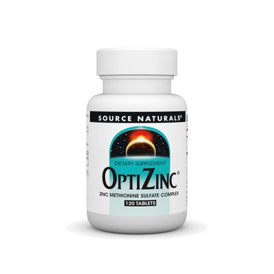 Source Naturals OptiZinc Zinc Methionine Sulfate Complex &amp; Dietary Supplement* - 120 Tablets