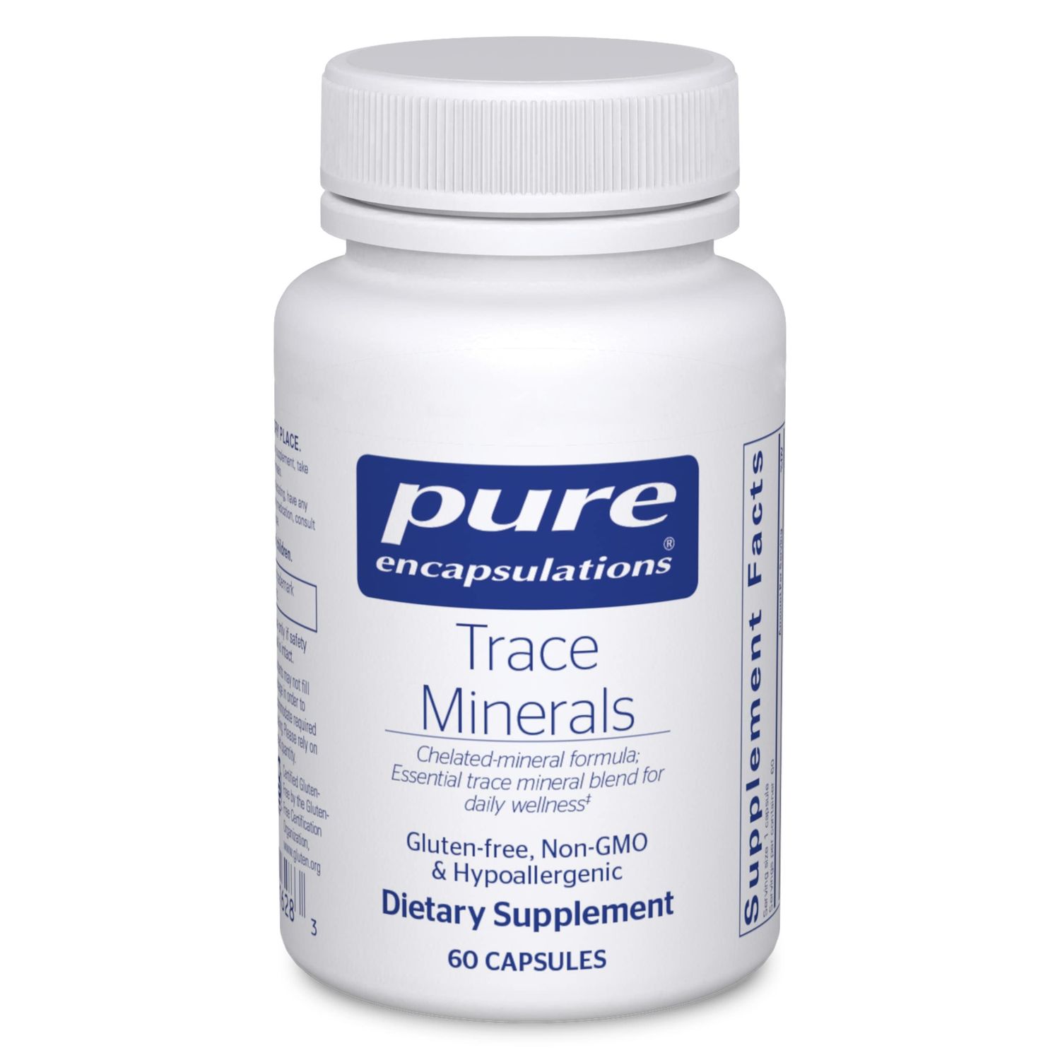 Pure Encapsulations Trace Minerals - Multimineral Supplement - Mineral Supplement - Supports Metabolism &amp; Cellular Function* - Gluten Free &amp; Vegan - 60 Capsules